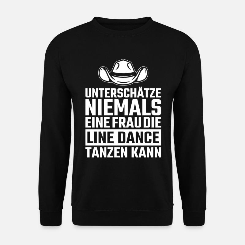 Line Dance Linedance Frauen - Unisex Pullover - Schwarz