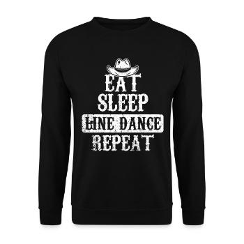 Danse en ligne danse en ligne - Sweat-shirt Unisexe - noir - Devant - Alina (178cm) & Michal (187cm)