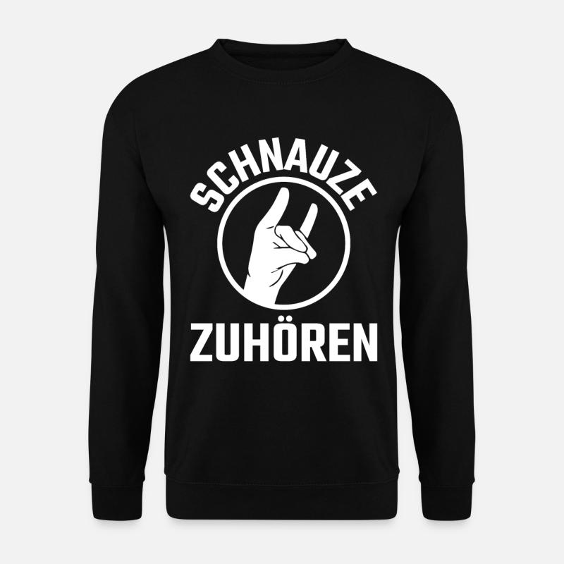 Schweigefuchs Lehrer Geschenk - Unisex Pullover - Schwarz