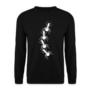ant - Unisex Sweatshirt - black - Front - Alina (178cm) & Michal (187cm)