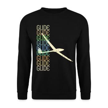 Glider glider Glider Silot - Unisex Sweatshirt - black - Front - Alina (178cm) & Michal (187cm)