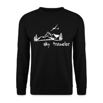 Glider glider Glider Silot - Unisex Sweatshirt - black - Front - Alina (178cm) & Michal (187cm)