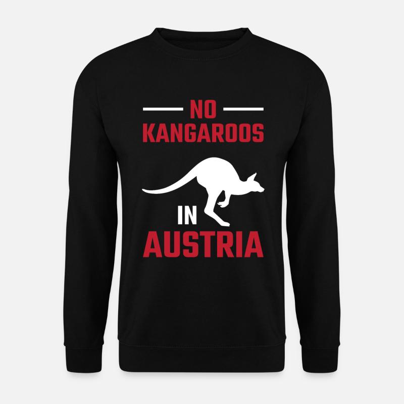 No kangaroos in Austria - Unisex Pullover - Schwarz