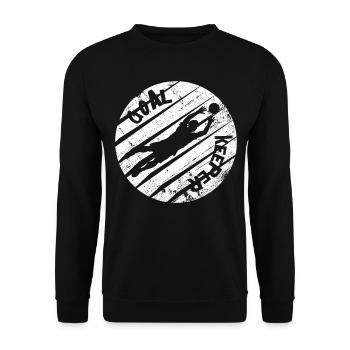 Fußball - Unisex Pullover - Schwarz - Vorne - Alina (178cm) & Michal (187cm)