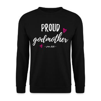 Patentante - Unisex Pullover - Schwarz - Vorne - Alina (178cm) & Michal (187cm)