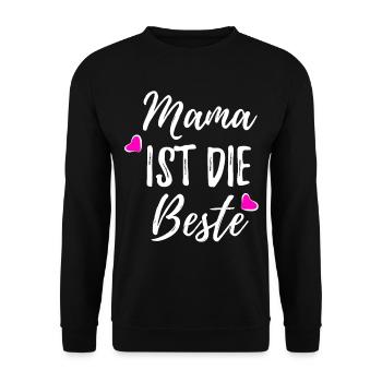 Mama Mutti - Unisex Pullover - Schwarz - Vorne - Alina (178cm) & Michal (187cm)