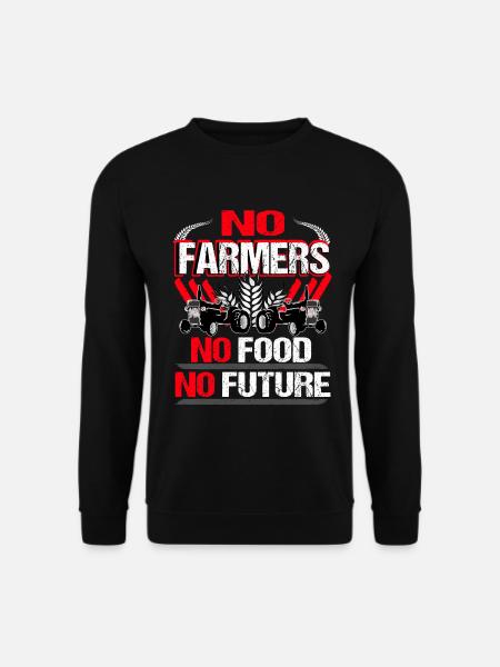 No Farmers No Food No Future - Unisex Pullover - Schwarz