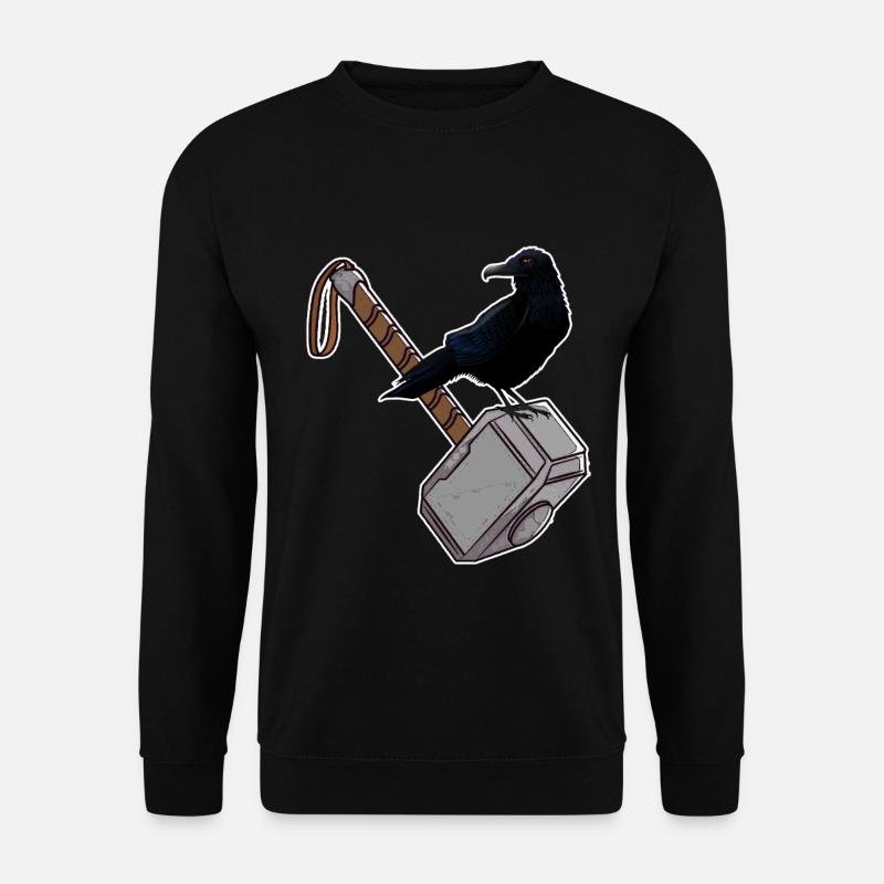Thor Hammer Mjölnir Corbeau - Sweat-shirt Unisexe - noir