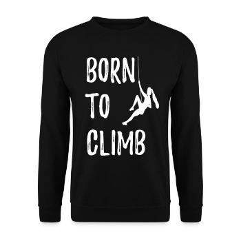 bouldering - Sweat-shirt Unisexe - noir - Devant - Alina (178cm) & Michal (187cm)