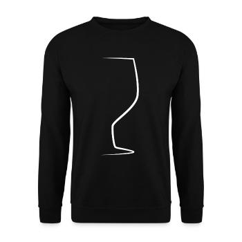 Le vin - Sweat-shirt Unisexe - noir - Devant - Alina (178cm) & Michal (187cm)