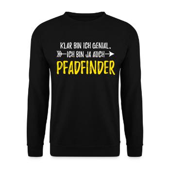 Pfadfinder - Unisex Pullover - Schwarz - Vorne - Alina (178cm) & Michal (187cm)
