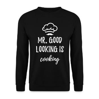 Chef Cook Cooking Chef Food Training - Unisex Sweatshirt - black - Front - Alina (178cm) & Michal (187cm)