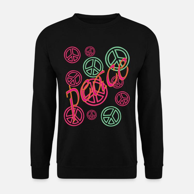 peace - Unisex Pullover - Schwarz