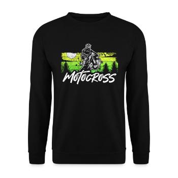 Motocross motorcycle motorsport - Unisex Sweatshirt - black - Front - Alina (178cm) & Michal (187cm)