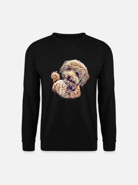 Poodle Dog Poodle Portrait Gift - Unisex Sweatshirt - black