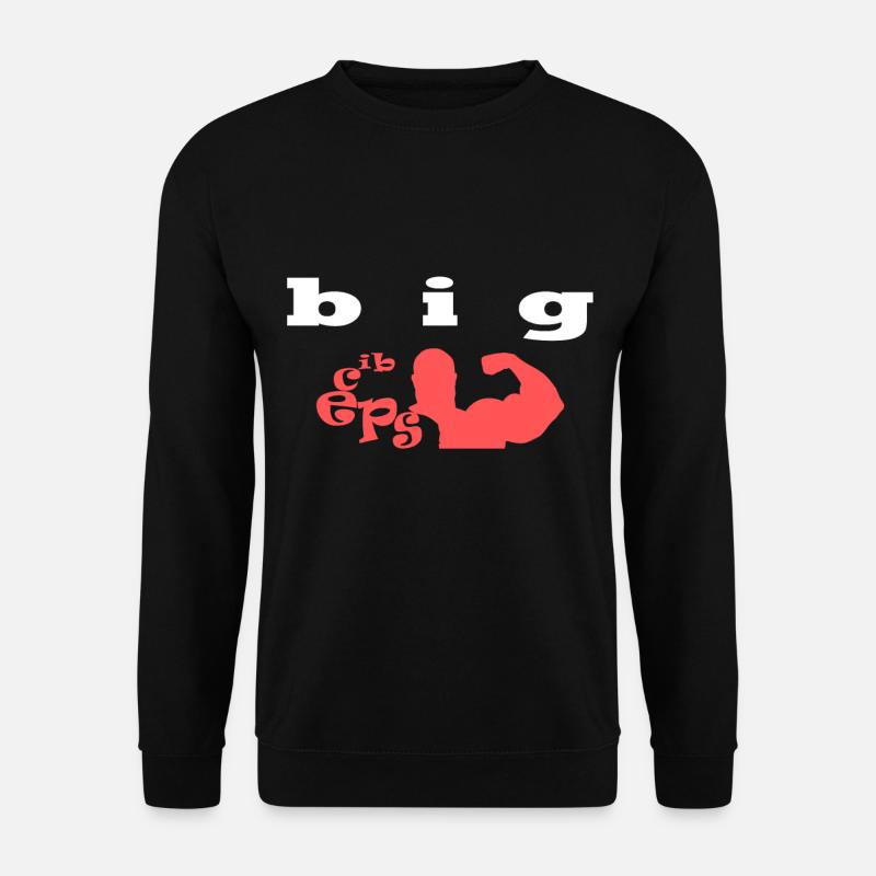 big biceps - Sweat-shirt Unisexe - noir