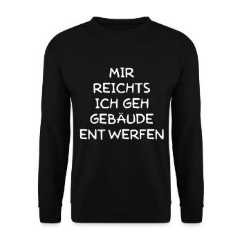 mir reichts ich geh gebäude entwerfen architekt - Unisex Pullover - Schwarz - Vorne - Alina (178cm) & Michal (187cm)