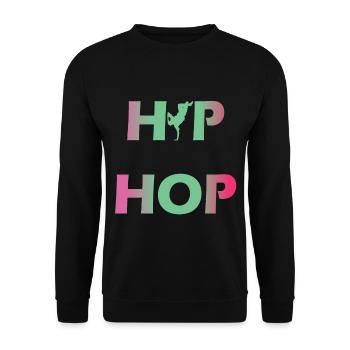 Hip hop - Sweat-shirt Unisexe - noir - Devant - Alina (178cm) & Michal (187cm)