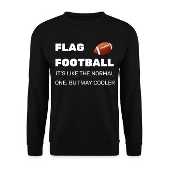 Flag football gift - Unisex Sweatshirt - black - Front - Alina (178cm) & Michal (187cm)