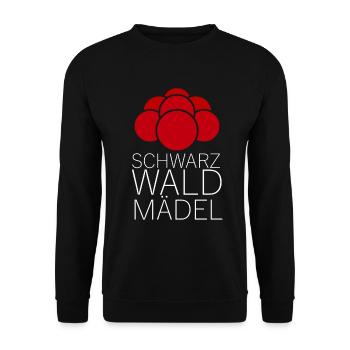 schwarzwaldmädel schwarzwald schwarzwaldmarie - Unisex Pullover - Schwarz - Vorne - Alina (178cm) & Michal (187cm)