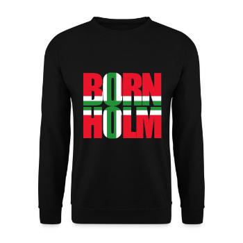 Bornholm Dänemark Skandinavien Denmark Souvenir - Unisex Pullover - Schwarz - Vorne - Alina (178cm) & Michal (187cm)
