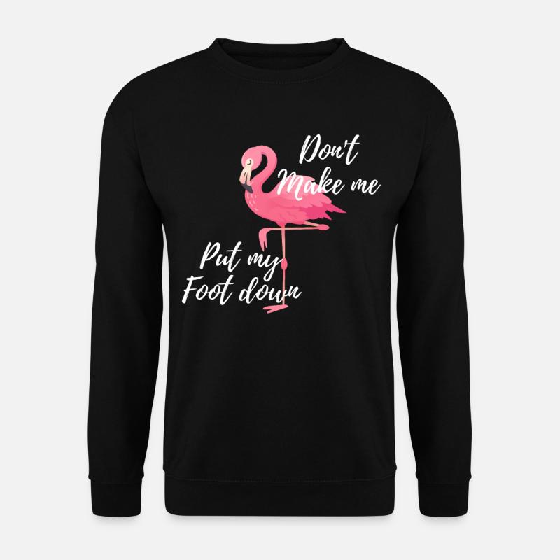 Flamingos Flamingo - Unisex Pullover - Schwarz