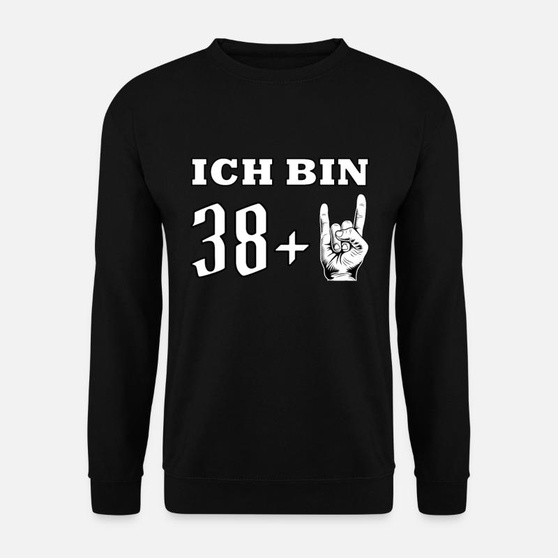 40. Geburtstag Heavy Metal und Rock Fan Metalhead - Unisex Pullover - Schwarz