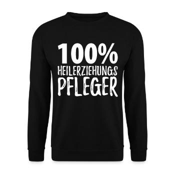 Heilerziehungspflegerin Heilerziehungspfleger - Unisex Pullover - Schwarz - Vorne - Alina (178cm) & Michal (187cm)