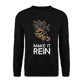 Make it clean - Pull de Noël laid - Sweat-shirt Unisexe - noir - Devant - Alina (178cm) & Michal (187cm)