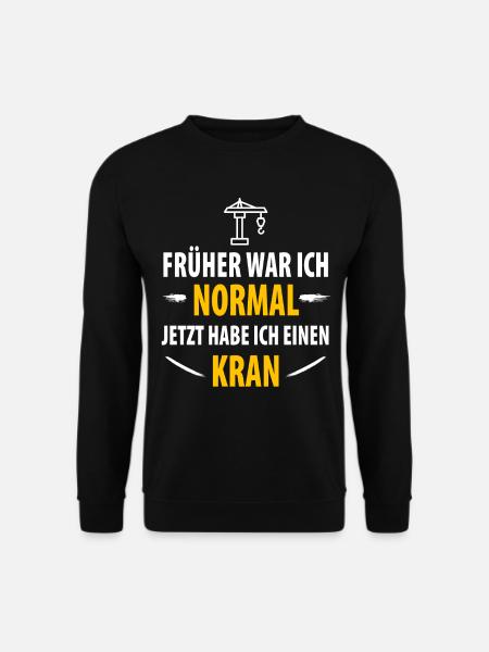 Kranführer Vater Vatertag Bauarbeiter Papa - Unisex Pullover - Schwarz