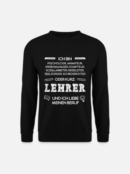 Lustiger Spruch fürs Referendariat für Lehrer - Unisex Pullover - Schwarz