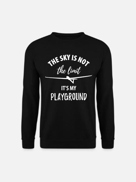 Glider gliding glider pilot pilot - Unisex Sweatshirt - black