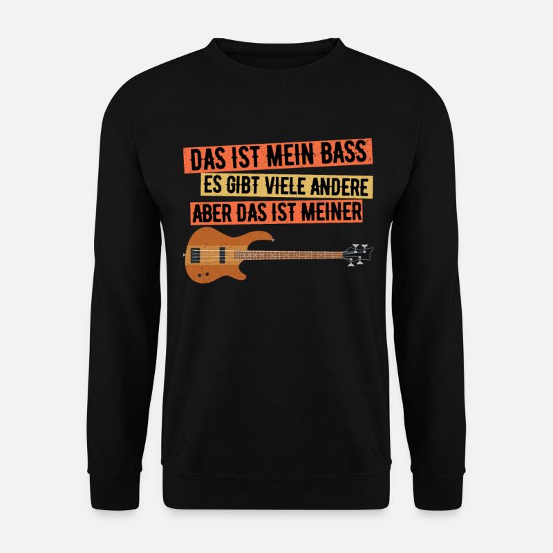 Bass Bassist - Unisex Pullover - Schwarz