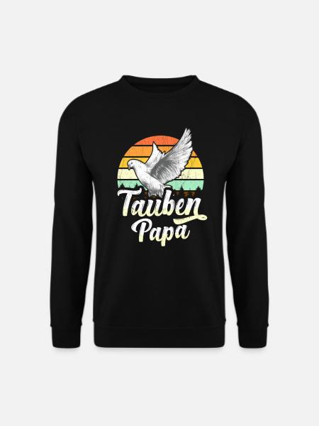 Taubenzüchter Papa Brieftauben Tauben Geschenk - Unisex Pullover - Schwarz