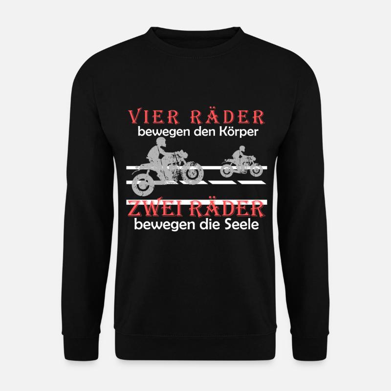 Motorrad Spruch, Motorrad fahren, Biker - Unisex Pullover - Schwarz