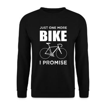 Juste un vélo de plus que je promets Vélo de route - Sweat-shirt Unisexe - noir - Devant - Alina (178cm) & Michal (187cm)
