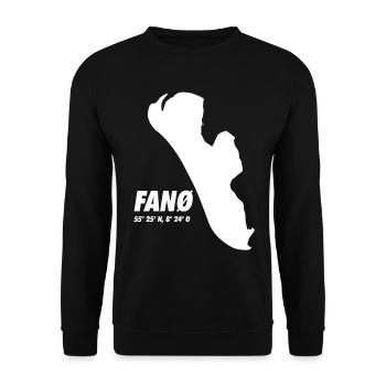 Fano Fanö dänische Inseln - Unisex Pullover - Schwarz - Vorne - Alina (178cm) & Michal (187cm)