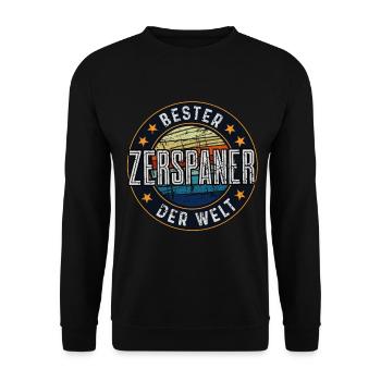 Zerspanungsmechaniker Zerspaner - Unisex Pullover - Schwarz - Vorne - Alina (178cm) & Michal (187cm)
