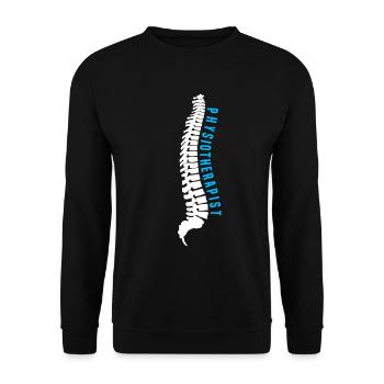 Physiotherapeut Physiotherapie - Unisex Pullover - Schwarz - Vorne - Alina (178cm) & Michal (187cm)