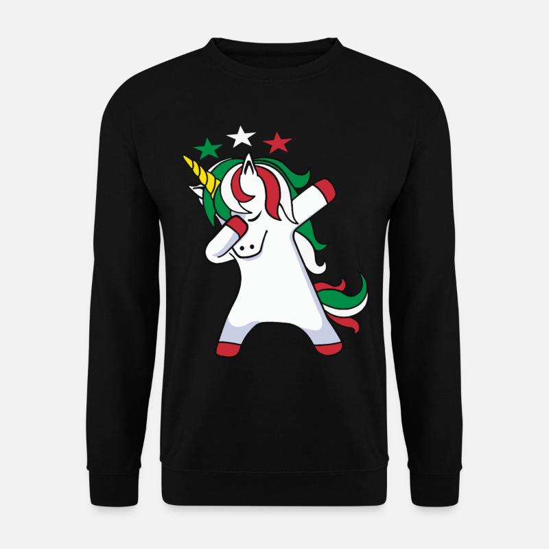 Dabbing Einhörner Geschenkidee Unicorns Geschenk - Unisex Pullover - Schwarz