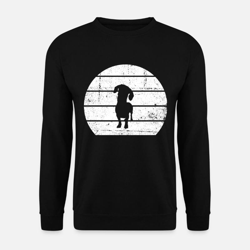 Teckel Chien de toit Teckel - Sweat-shirt Unisexe - noir