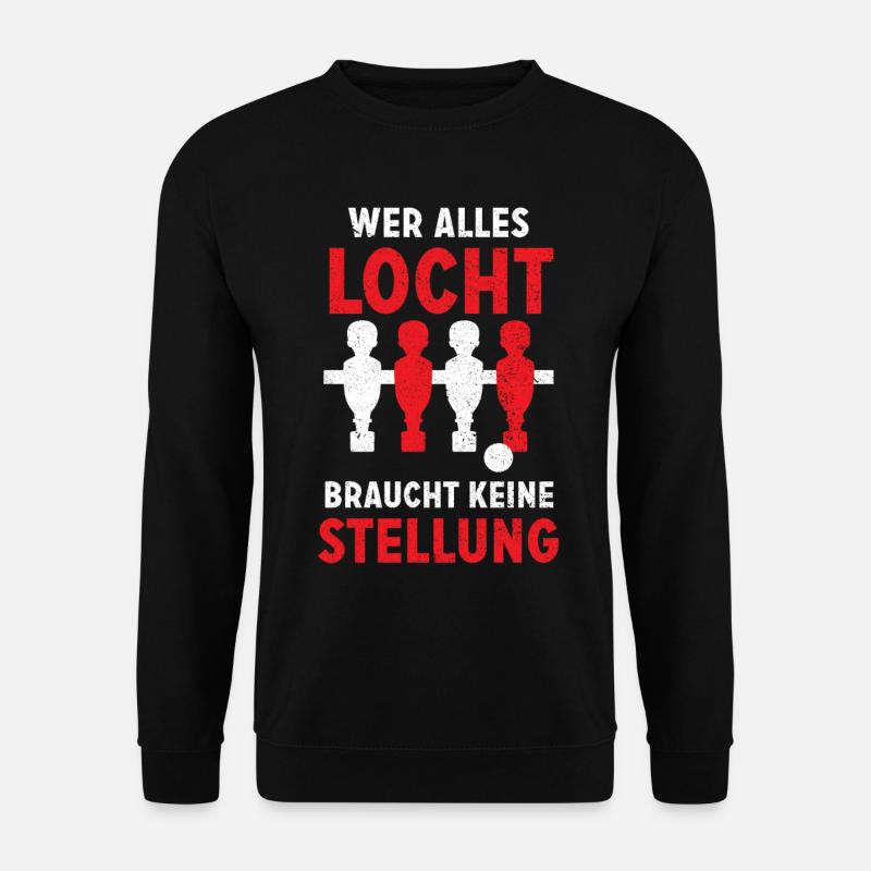 Tischfußball Geschenk - Unisex Pullover - Schwarz