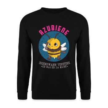 Trainee bee At some point I will understand trainee - Unisex Sweatshirt - black - Front - Alina (178cm) & Michal (187cm)