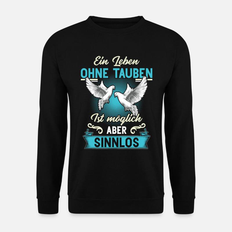 Brieftaube Tauben Flüsterer Taubenzüchter Geschenk - Unisex Pullover - Schwarz