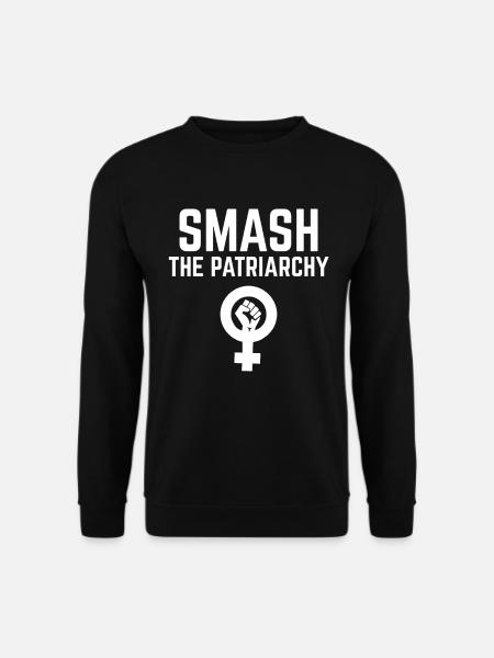 Smash the Patriarchy Feminismus Spruch - Unisex Pullover - Schwarz