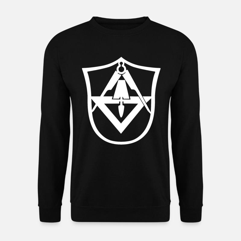 Stuckateur Gipser Zunftzeichen Geschenk - Unisex Pullover - Schwarz