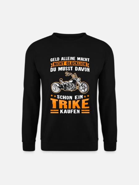Trike Motorrad Trikes Dreirad Triker Geschenk - Unisex Pullover - Schwarz