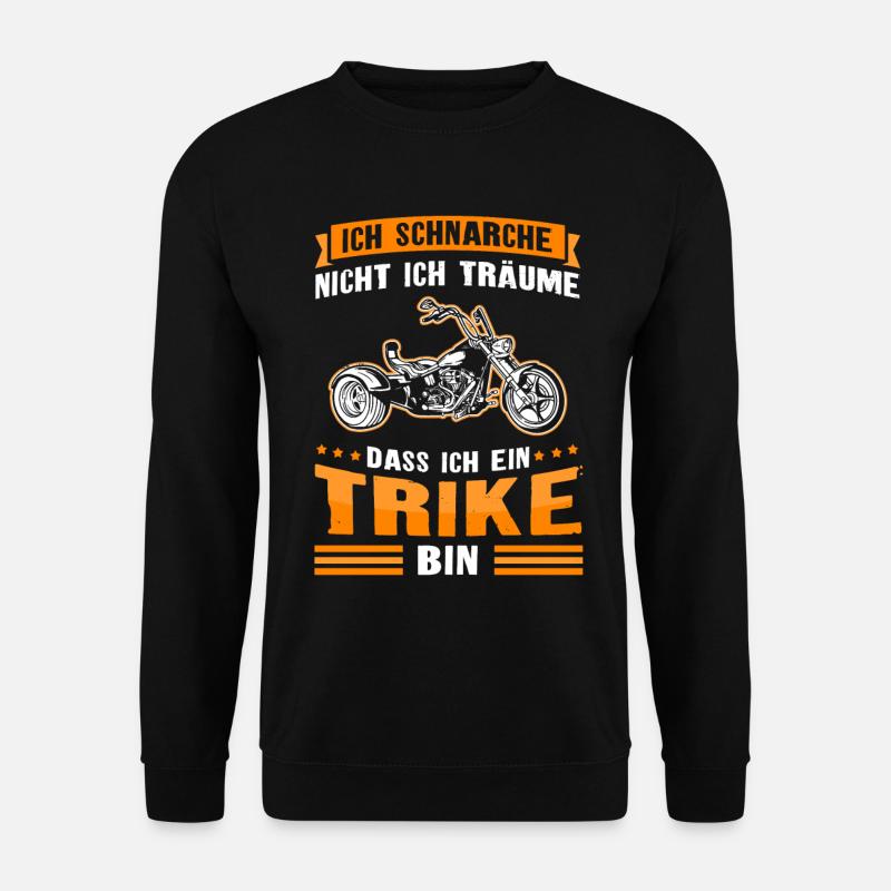 Triker Trike Motorrad Trikes Dreirad Geschenk - Unisex Pullover - Schwarz