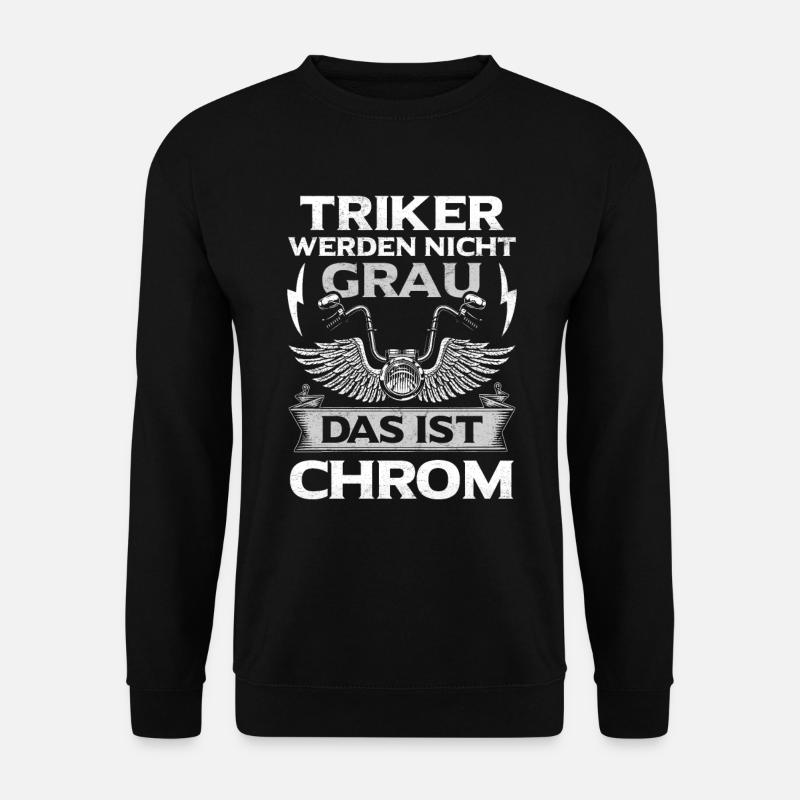 Triker Trike Motorrad Biker Trikes Opa Geschenk - Unisex Pullover - Schwarz