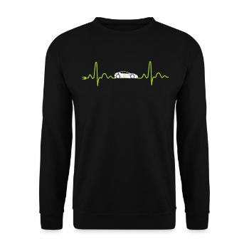 Elektroauto EAuto - Unisex Pullover - Schwarz - Vorne - Alina (178cm) & Michal (187cm)